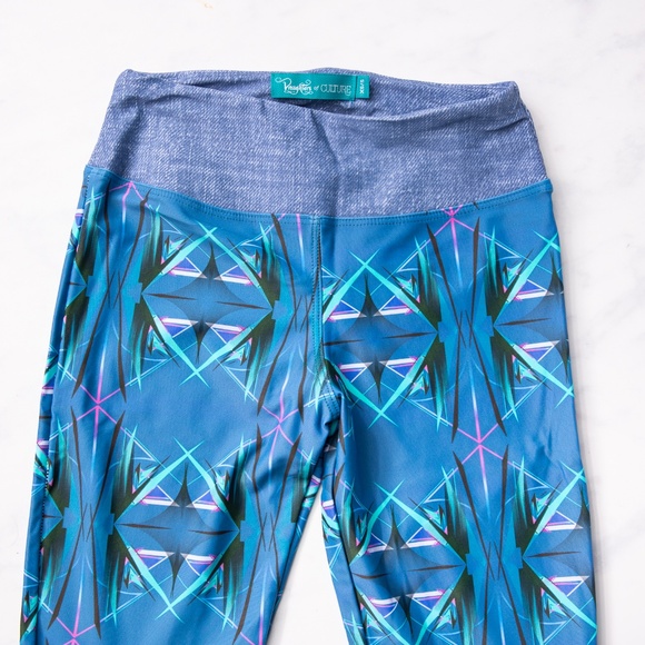 NEW - XS / S Daughters Of Culture Neon Galaxy Yoga Pants - Picture 5 of 8